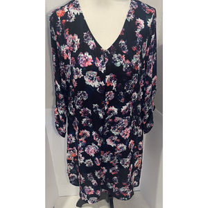 Women’s Decree 3/4 Sleeve MIDI Dress -multi - Size Xl